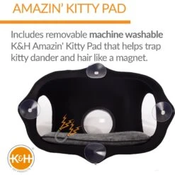 K&H Pet Products EZ Mount Bubble Pod Cat Window Perch 13 K&H Pet Products EZ Mount Bubble Pod Cat Window Perch -Cat Pet Supplies 296522 PT3. AC SS1800 V1628200307