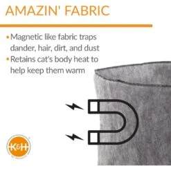 K&H Pet Products Amazin' Snuggle Cup Cat Bolster Bed Cat Cave, Gray 12 K&H Pet Products Amazin' Snuggle Cup Cat Bolster Bed Cat Cave, Gray -Cat Pet Supplies 296530 PT3. AC SS1800 V1627948271