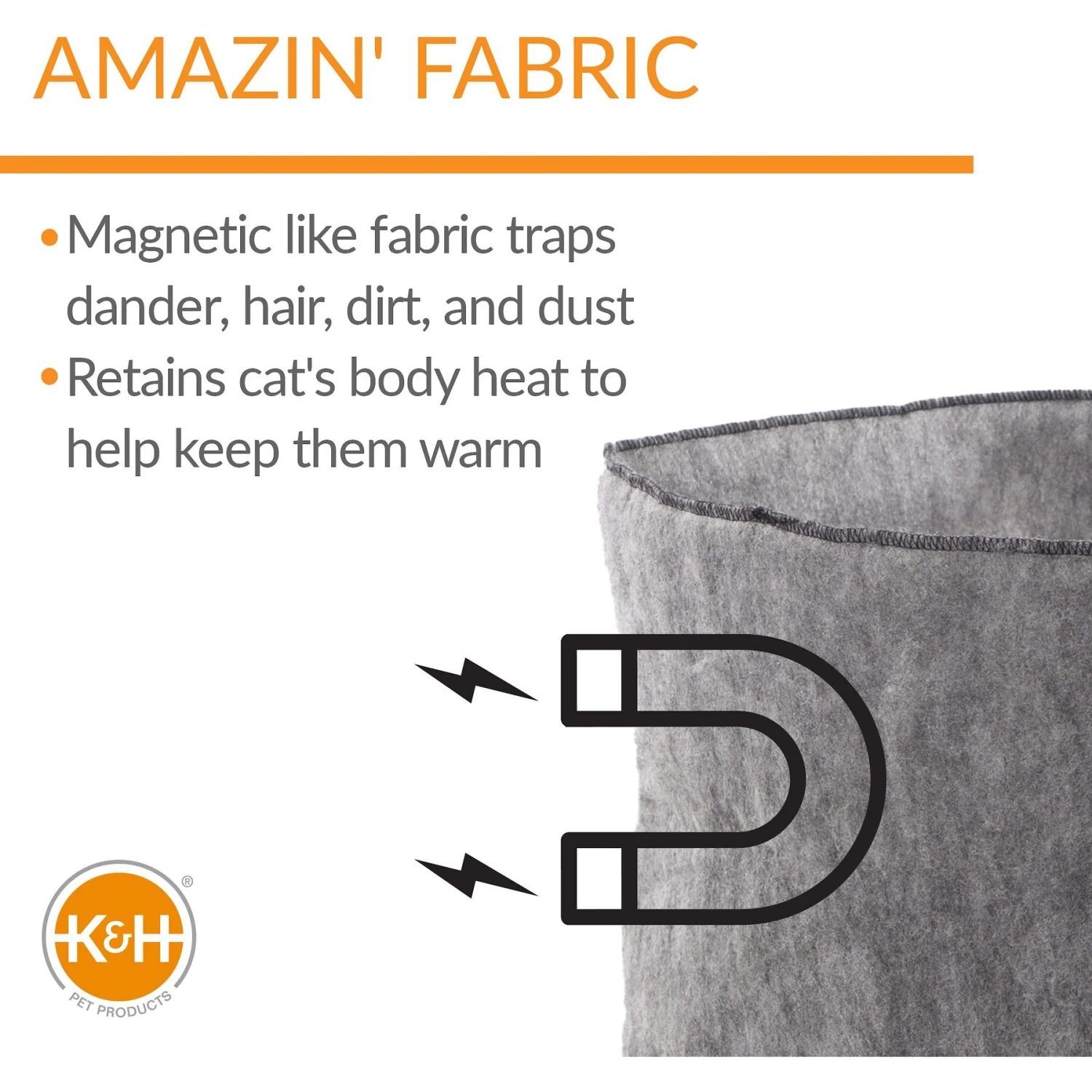 K&H Pet Products Amazin' Snuggle Cup Cat Bolster Bed Cat Cave, Gray 6 K&H Pet Products Amazin' Snuggle Cup Cat Bolster Bed Cat Cave, Gray - Image 4