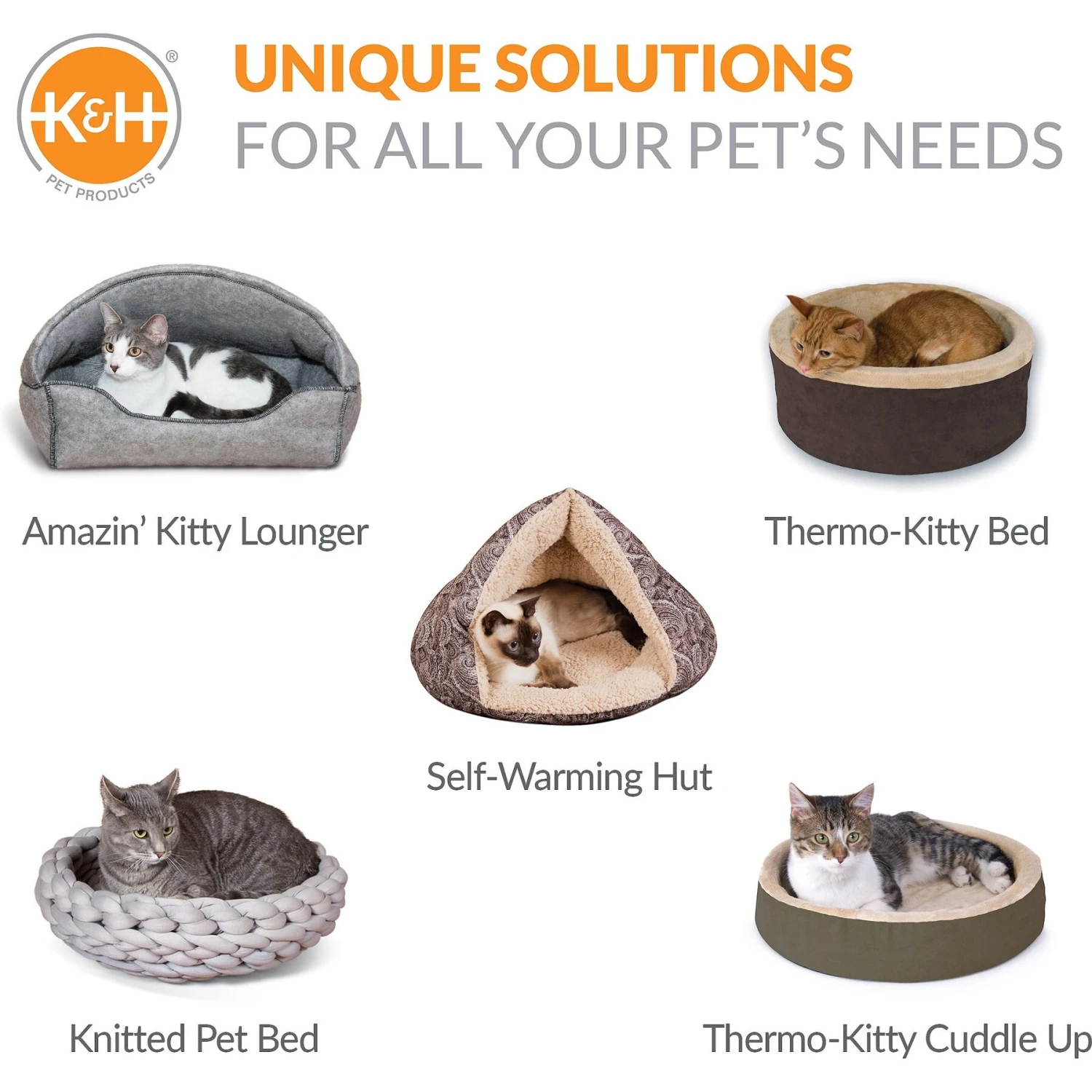 K&H Pet Products Amazin' Snuggle Cup Cat Bolster Bed Cat Cave, Gray 9 K&H Pet Products Amazin' Snuggle Cup Cat Bolster Bed Cat Cave, Gray - Image 7