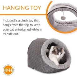 K&H Pet Products Thermo-Pet Cave Covered Indoor Heated Cat Bed & Tunnel 14 K&H Pet Products Thermo-Pet Cave Covered Indoor Heated Cat Bed & Tunnel -Cat Pet Supplies 296535 PT3. AC SS1800 V1627946477