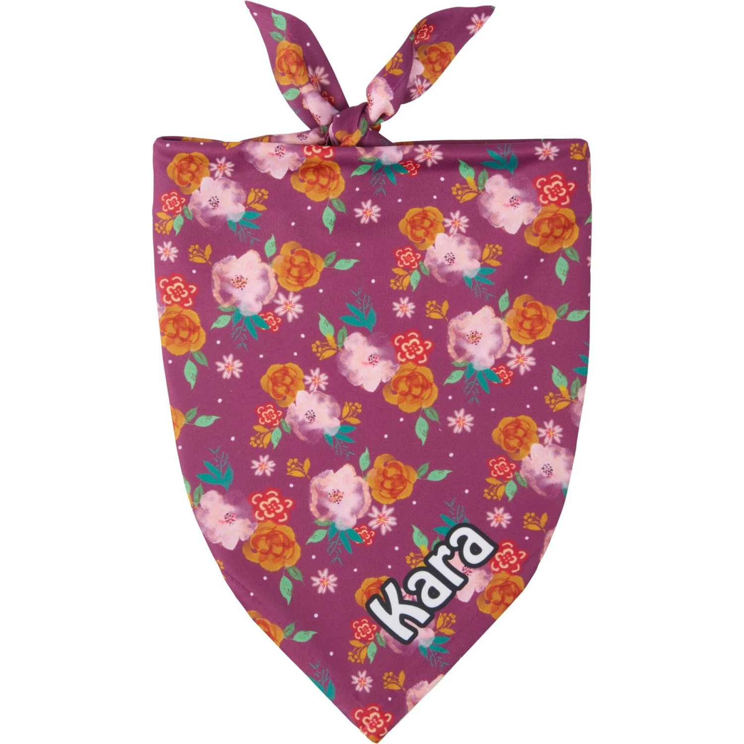 Frisco Fall Floral Personalized Dog & Cat Bandana 3 Frisco Fall Floral Personalized Dog & Cat Bandana