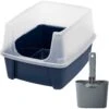 Frisco Plastic Litter Scooper With Caddy & IRIS USA Open Top Litter Box With Scatter Shield 2 Frisco Plastic Litter Scooper With Caddy & IRIS USA Open Top Litter Box With Scatter Shield -Cat Pet Supplies 298166 MAIN. AC SS1800 V1623198146