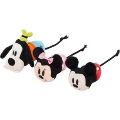 Disney Mickey & Friends Plush Mice Cat Toy With Catnip, 3 Count & Disney Mickey Mouse Plush Kicker Cat Toy With Catnip -Cat Pet Supplies 302344 PT1. AC SS1800 V1623035558