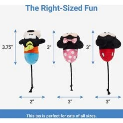 Disney Mickey & Friends Plush Mice Cat Toy With Catnip, 3 Count & Disney Mickey Mouse Plush Kicker Cat Toy With Catnip -Cat Pet Supplies 302344 PT2. AC SS1800 V1623035244