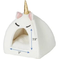 Frisco Novelty Unicorn Covered Cat & Dog Bed & Frisco Cactus Cat Scratching Post -Cat Pet Supplies 303496 PT2. AC SS1800 V1623043945