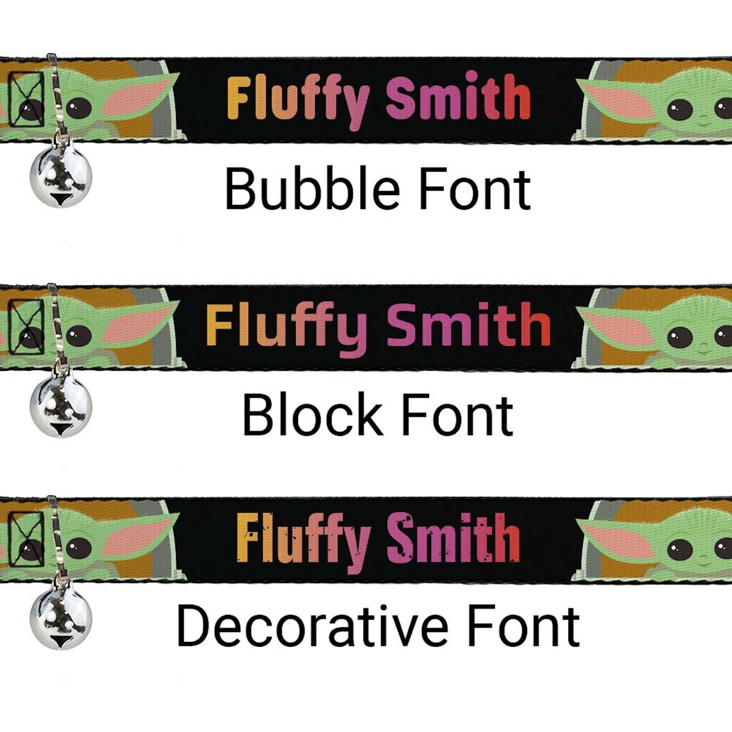 Buckle-Down Star Wars The Child This Is The Way Chibi Pod Pose Personalized Breakaway Cat Collar With Bell 4 Buckle-Down Star Wars The Child This Is The Way Chibi Pod Pose Personalized Breakaway Cat Collar With Bell - Image 2