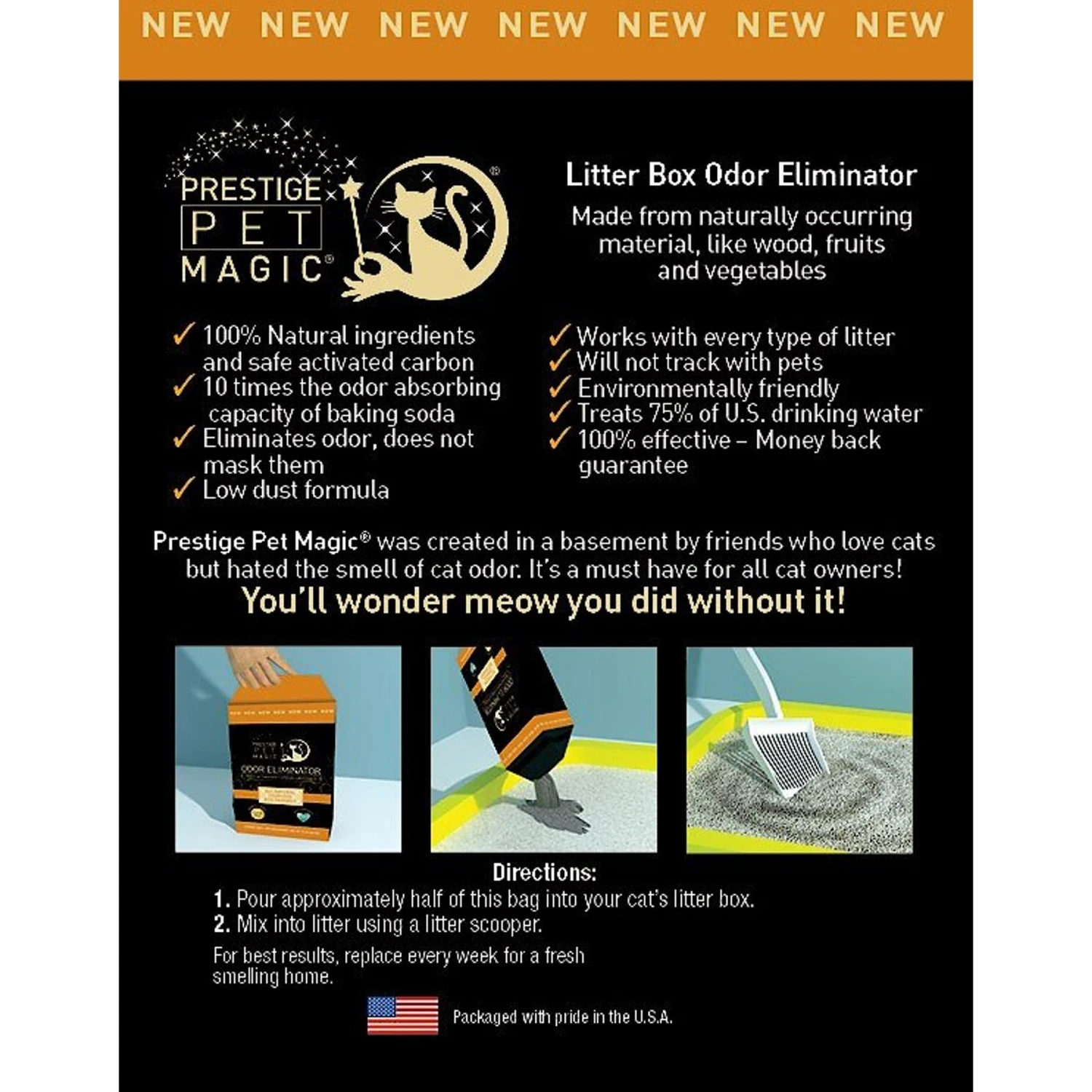 Prestige Pet Magic Natural Litter Box Odor Eliminator 5 Prestige Pet Magic Natural Litter Box Odor Eliminator - Image 3