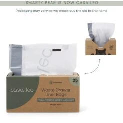 Casa Leo Leo's Loo Drawstring Waste Drawer Liners For Automatic Self-Cleaning Litter Boxes 15 Casa Leo Leo's Loo Drawstring Waste Drawer Liners For Automatic Self-Cleaning Litter Boxes -Cat Pet Supplies 306527 PT5. AC SS1800 V1703871621