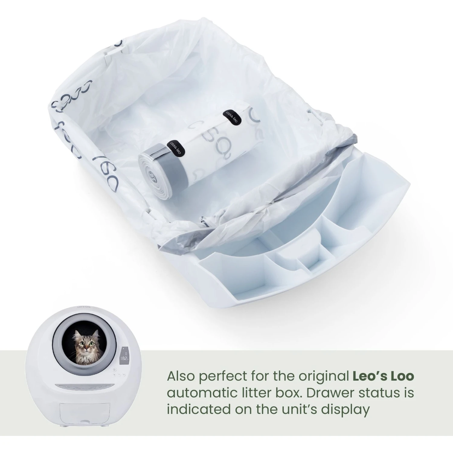 Casa Leo Leo's Loo Drawstring Waste Drawer Liners For Automatic Self-Cleaning Litter Boxes 9 Casa Leo Leo's Loo Drawstring Waste Drawer Liners For Automatic Self-Cleaning Litter Boxes - Image 7