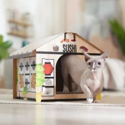 Frisco Sushi Shop Cardboard Cat House 10 Frisco Sushi Shop Cardboard Cat House -Cat Pet Supplies 308827 PT3. AC SS1800 V1676566490