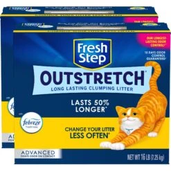 Fresh Step Outstretch Advanced Concentrated Febreze Freshness Scented Clumping Clay Cat Litter -Cat Pet Supplies 308951 PT6. AC SS1800 V1694463427