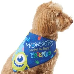 Pixar Monster's Inc "Monsters Make The Best Friends" Dog & Cat Bandana