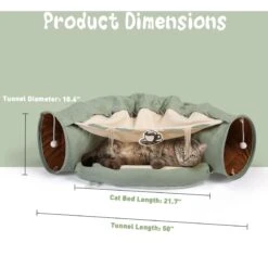 Coziwow By Jaxpety Collapsible Cat Tunnel Bed -Cat Pet Supplies 313503 PT5. AC SS1800 V1663608804
