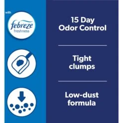 Fresh Step Outstretch Concentrated Febreze Freshness Scented Clumping Clay Cat Litter -Cat Pet Supplies 314020 PT1. AC SS1800 V1694455029