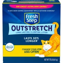 Fresh Step Outstretch Concentrated Febreze Freshness Scented Clumping Clay Cat Litter -Cat Pet Supplies 314020 PT6. AC SS1800 V1694465597