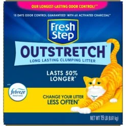 Fresh Step Outstretch Concentrated Febreze Freshness Scented Clumping Clay Cat Litter -Cat Pet Supplies 314020 PT7. AC SS1800 V1694464737
