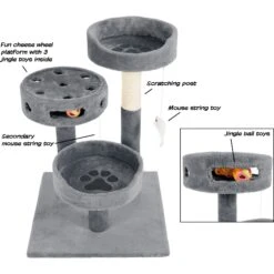 Pet Adobe 2-Tier 27.5-in Cat Tree -Cat Pet Supplies 314979 PT2. AC SS1800 V1626393108