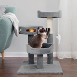 Pet Adobe 2-Tier 27.5-in Cat Tree -Cat Pet Supplies 314979 PT3. AC SS1800 V1626394913