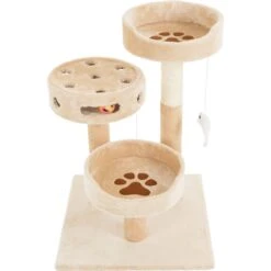 Pet Adobe 3-Tier 27.5-in Cat Tree & Condo -Cat Pet Supplies 314981 PT6. AC SS1800 V1626391587