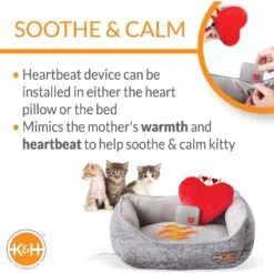 K&H Pet Products Mother’s Heartbeat Heated Bolster Kitten Bed 13 K&H Pet Products Mother’s Heartbeat Heated Bolster Kitten Bed -Cat Pet Supplies 316711 PT2. AC SS1800 V1637626062
