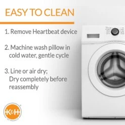 K&H Pet Products Mother's Heartbeat Kitty Heart Pillow -Cat Pet Supplies 316728 PT4. AC SS1800 V1637626652