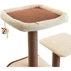 Two By Two The Redwood 53-in Cat Tree & Condo, Beige/Brown -Cat Pet Supplies 316946 PT4. AC SS1800 V1642643223