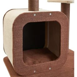 Two By Two The Redwood 53-in Cat Tree & Condo, Beige/Brown -Cat Pet Supplies 316946 PT5. AC SS1800 V1642637487