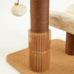 Two By Two The Yaupon 21.5-in Cat Tree & Lounger, Beige -Cat Pet Supplies 316950 PT7. AC SS1800 V1642648048