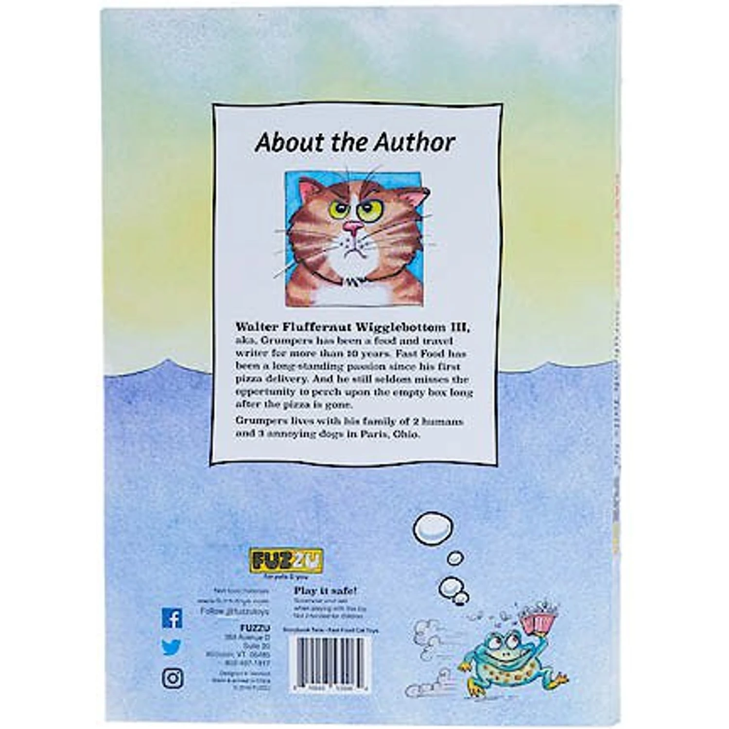 FUZZU Fast Food Cats Book, 11x7-in 3/4x1/2-in 4 FUZZU Fast Food Cats Book, 11x7-in 3/4x1/2-in - Image 2