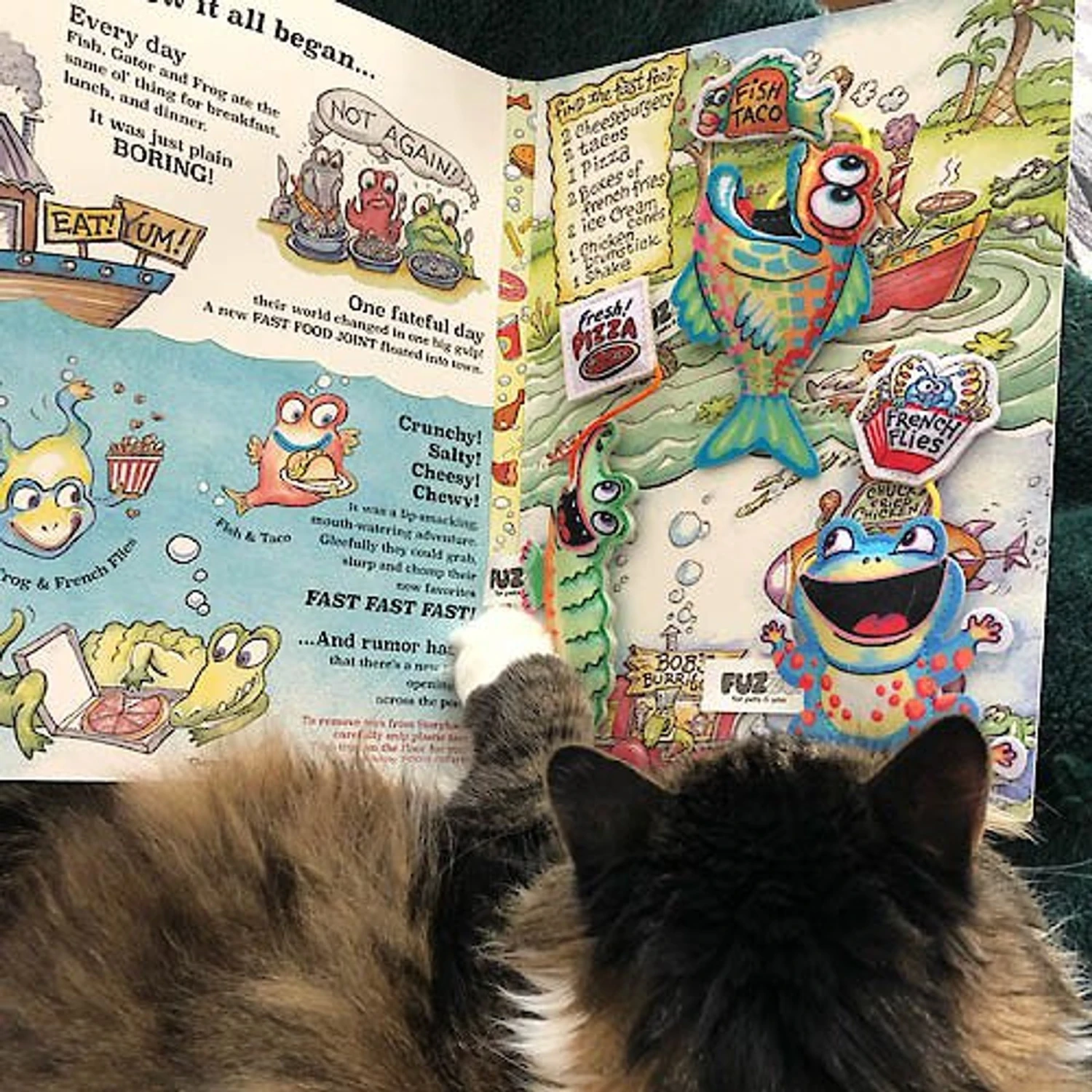 FUZZU Fast Food Cats Book, 11x7-in 3/4x1/2-in 10 FUZZU Fast Food Cats Book, 11x7-in 3/4x1/2-in - Image 8