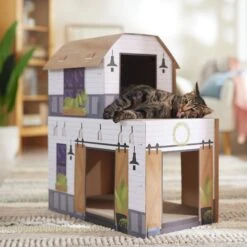 Frisco Farmhouse Cardboard Cat House, 2-Story 10 Frisco Farmhouse Cardboard Cat House, 2-Story -Cat Pet Supplies 317733 PT3. AC SS1800 V1676566492