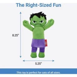 Marvel 's The Hulk Plush Kicker Cat Toy With Catnip & Marvel 's Ironman Plush Kicker Cat Toy With Catnip -Cat Pet Supplies 319542 PT2. AC SS1800 V1630620996
