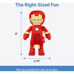 Marvel 's The Hulk Plush Kicker Cat Toy With Catnip & Marvel 's Ironman Plush Kicker Cat Toy With Catnip -Cat Pet Supplies 319542 PT5. AC SS1800 V1630625184