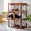 Frisco Collapsible Wood & Wire Cat Cage Playpen, 3 Level -Cat Pet Supplies 323215 MAIN. AC SS1800 V1645473422