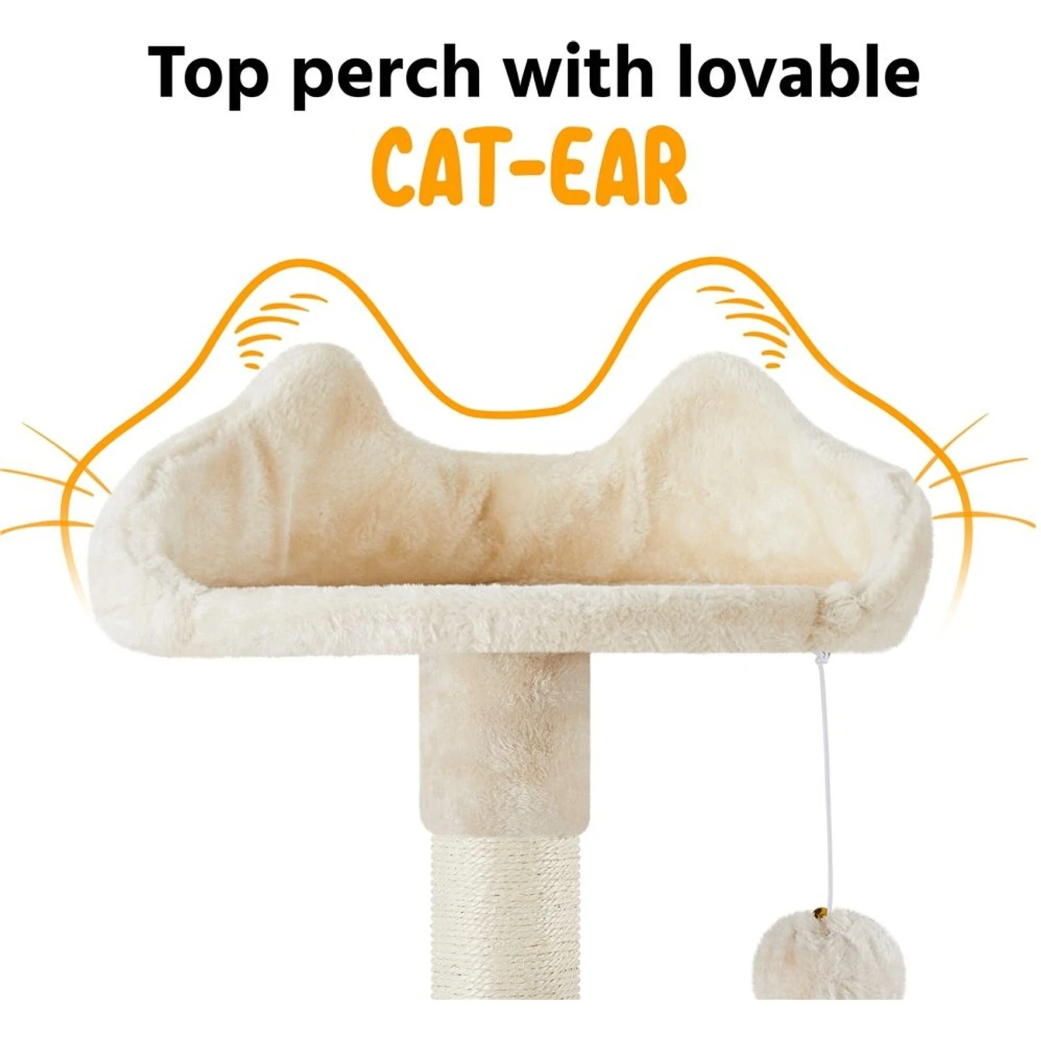 Yaheetech 63.5-in Plush Cat Tree & Condo 8 Yaheetech 63.5-in Plush Cat Tree & Condo - Image 6