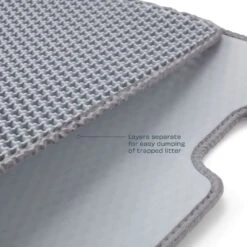 Casa Leo Leo's Loo Cat Litter Mat, Grey -Cat Pet Supplies 329399 PT2. AC SS1800 V1657656890