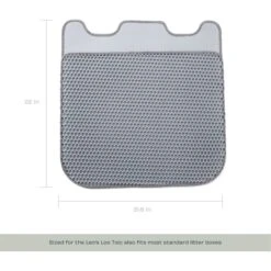 Casa Leo Leo's Loo Cat Litter Mat, Grey -Cat Pet Supplies 329399 PT4. AC SS1800 V1657656890