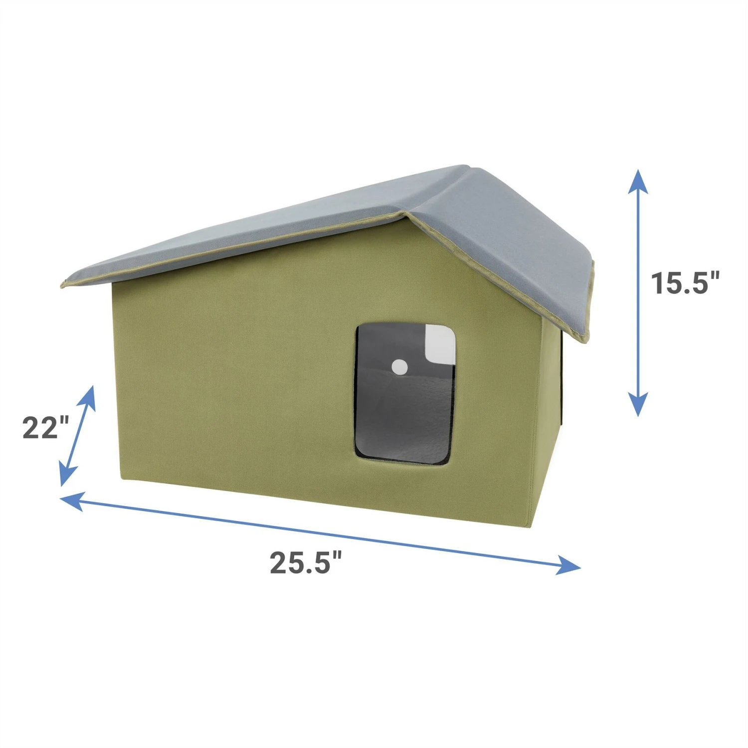 Frisco Extra Wide Indoor Unheated Cat House 4 Frisco Extra Wide Indoor Unheated Cat House - Image 2
