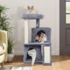 Coziwow By Jaxpety Faux Fur Cat Tree Tower & Condos With Scratch Posts, 34-inch, Grey -Cat Pet Supplies 330934 MAIN. AC SS1800 V1672761168