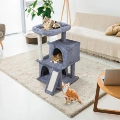 Coziwow By Jaxpety Faux Fur Cat Tree Tower & Condos With Scratch Posts, 34-inch, Grey 13 Coziwow By Jaxpety Faux Fur Cat Tree Tower & Condos With Scratch Posts, 34-inch, Grey -Cat Pet Supplies 330934 PT2. AC SS1800 V1632320822