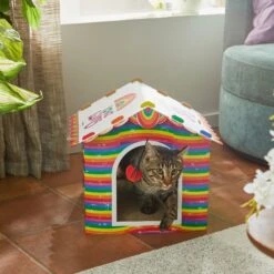 Frisco Pride Love Wins Cardboard Cat House 7 Frisco Pride Love Wins Cardboard Cat House -Cat Pet Supplies 331675 PT3. AC SS1800 V1647356081