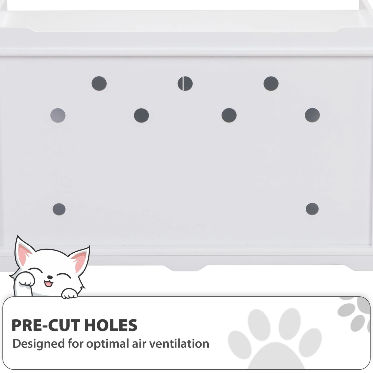 Coziwow By Jaxpety Wooden Storage Bench Cat Litter Box 9 Coziwow By Jaxpety Wooden Storage Bench Cat Litter Box - Image 7