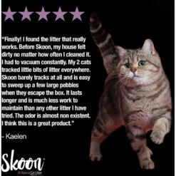 Skoon All Natural Lavender Scented Non-Clumping Cat Litter, 8-lb Bag -Cat Pet Supplies 333933 PT6. AC SS1800 V1633464631
