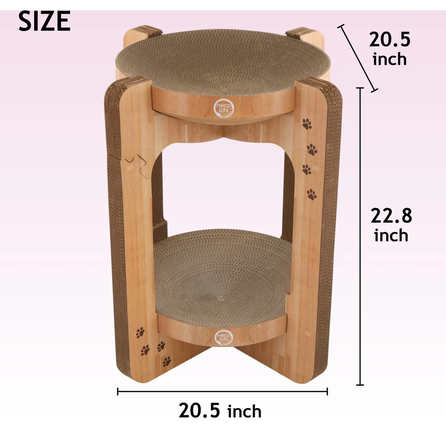 Necoichi Cozy Cat Scratcher Tower Toy 7 Necoichi Cozy Cat Scratcher Tower Toy - Image 5