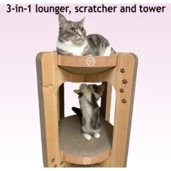 Necoichi Cozy Cat Scratcher Tower Toy 16 Necoichi Cozy Cat Scratcher Tower Toy -Cat Pet Supplies 336322 PT5. AC SS1800 V1674730084