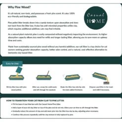 Casual Home Natural Pine Pellet Unscented Non-Clumping Cat Litter, 20-lb Bag -Cat Pet Supplies 338569 PT7. AC SS1800 V1635348720