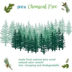 Casual Home Natural Pine Pellet Unscented Non-Clumping Cat Litter, 20-lb Bag -Cat Pet Supplies 338569 PT8. AC SS1800 V1635348987