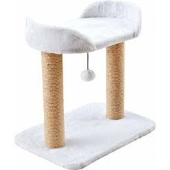 Two By Two The Linden Twin Sisal Cat Tree, Small, Ivory -Cat Pet Supplies 346899 PT2. AC SS1800 V1638316366