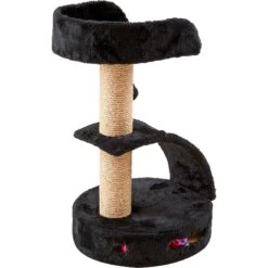 Two By Two The Camellia Sisal Cat Tree, Small, Black -Cat Pet Supplies 346901 PT2. AC SS1800 V1638311819